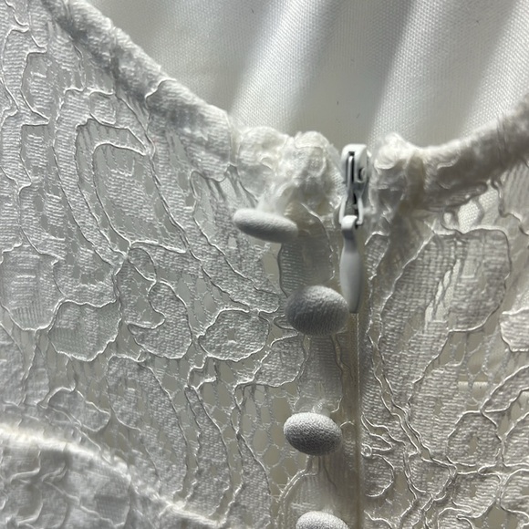 Beloved Eternity White Lace Sleeveless Backless Maxi Dress - Picture 10 of 10